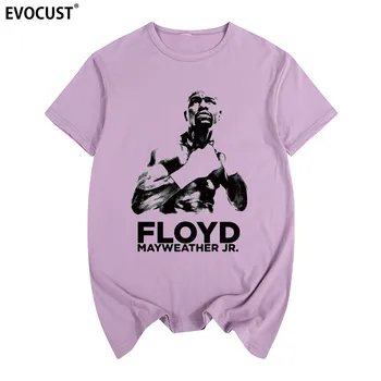 Floyd Mayweather Hip Hop Denar Ekipa Ulične TEE T-majica Bombaž Moški majica s kratkimi rokavi Nove Ženske Poletje