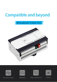 FX3U-26MR PLC z Ethernet Port za Mitsubishi MELSEC Programmable Logic Controller Rele Analogni Odbor Prosta USB-SC09-FX Kabel Slike 2