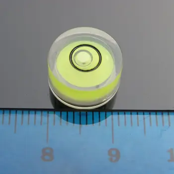 HACCURY 12*6 mm Plastični Univerzalni ravni Krožne Mini libela, mehurček duha ravni merilni instrument