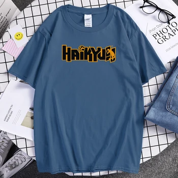 Haikyuu Tisk T-shirt Mens Priložnostne Udobno T Srajce Poletje Moda Šport Kratka Sleeved Dihanje Crewneck T Shirt Mens