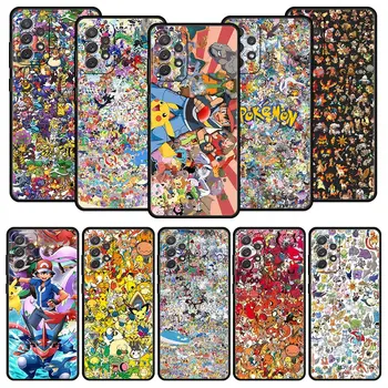 Japonska-Pokemon-Ocket-Pošast Primeru Telefon za Samsung Galaxy A51 A52 A71 A72 A42 A41 A32 A31 A22 A21 A21s A12 5G Kritje Coque Lupini Slike 2