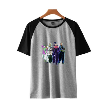 JoJo Bizarna Avantura kratek rokav t shirt mozaik tshirt anime plus velikost vrh tees poletje vrhovi šport t-shirt