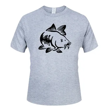 Krap Ribe T-shirt Fishings Uničil Moje Življenje 2019 Poletje Cool moška T-shirt Kratek Rokav Priložnostne Bombaž Tees Vrhovi Slike 2
