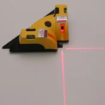 Kvadrat Desno Laser Ravni Kota 90 Stopinj Navpično Vodoravno Žice Skladu Projekcije Laserske Libele Z Orodji Za Merjenje Ravni Laser