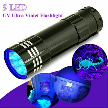 LED UV Svetilko Ultravijolično Svetilko Z Zoom Funkcija Mini UV Svetlobo Črno Večnamenska Svetilka Svetilka UV Lučka Detektor Svetlobe