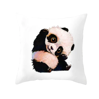 Lepe Risanke Panda Tiskanje Vrgel Blazino Primeru Ustvarjalne Panda Dekorativni Pillowcases Vzglavnik Kritje hoofdkussen almohada