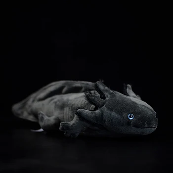 Lepe Sivo Axolotl Mehko Polnjene Plišastih Igrač Realistično Simulacijo Ambystoma Mexicanum Dinozaver Živali Model Lutka Otroci Audlt Darila Slike 2