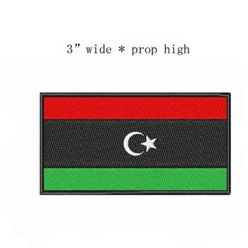 Libija Vezenje Zastavo Obliži Logotipi 3