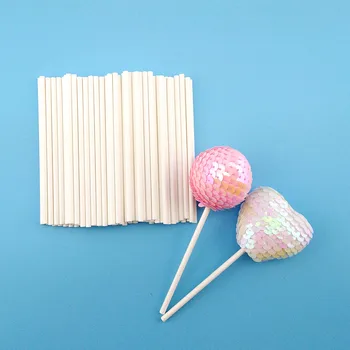 LIXYMO Cake Pop Lollipop Trdnega Papirja, Palice 100 kozarcev/paket (7 cm, 10 cm, 15 cm) Pečica Uporabite Pecilni Orodja DIY Pečemo Ware Biorazgradljivih