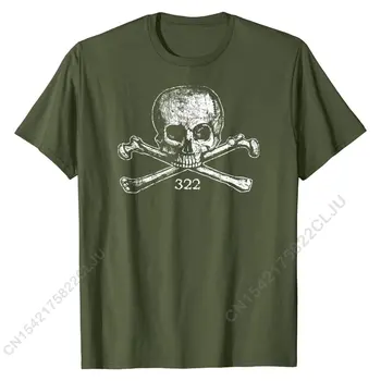 Lobanja Bones 322 Stiski T-shirt - Lobanja In Crossbones po Meri Tshirts Retro Moški Vrhovi Majica Bombaž Fant Hip Hop