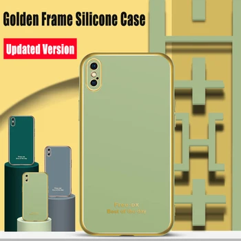 Luksuzni Nadgradnjo Modela Zlati Okvir Silikona Telefon Kritje za Xiaomi Redmi Note9S K20Pro Note8 7 5X CC9 10 Primerih z Natančno Luknja Slike 2
