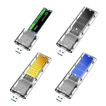 M. 2 SSD 10Gbps USB3.1 Gen2 Mobilne Trdi Disk Primeru za PCIE NVMe B/M-Tipko M. 2 ssd Pogona SSD Zunanje Ohišje Reader