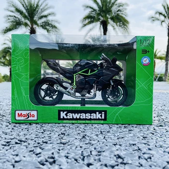 Maisto 1:12 Kawasaki Ninja H2 R S podstavkom zlitine off-road motocikla resnično pooblaščeni vlivanju model igrača avto zbiranje darilo Slike 2