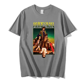 Maneskin T Shirt 2021 Novo Poletje Moda Za Ženske Priložnostne Hip Hop T-Shirt Vroče Ženske Harajuku Unisex Vrhovi Tee Shirt Letnik Tshirts Slike 2
