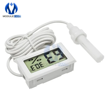 Mini LCD-Digitalni Termometer, Higrometer Temperatura Vlažnost Meter Digitalni LCD Zaslon Vremenske Postaje v Zaprtih prostorih kuhinja termometro Slike 2