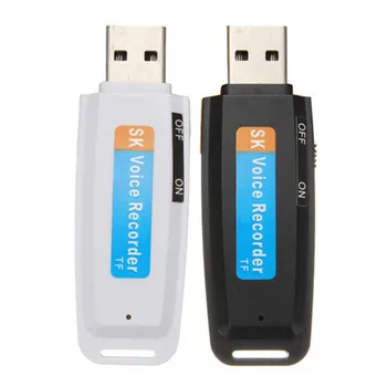 Mini U-Disk, Digital Audio Snemalnik USB 3.0 Flash Diski Največjo Podporo 32GB Pomnilniško Kartico