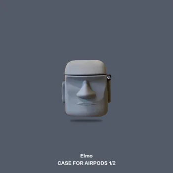 Moai Velikonočni Otok Velikan Spomenikom Cover Za Apple Airpods 1 2 3 Pro Primeru Slušalke Silikonska Zaščitna Torbica Za AirPods Slike 2