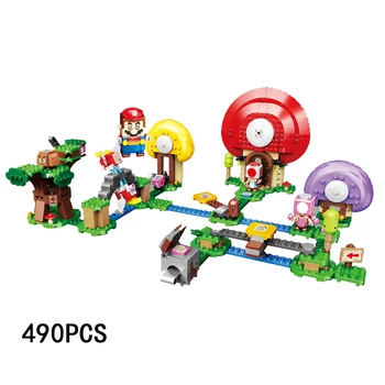 MOC 393pcs Super Mario Master Vaš Avanture Maker Nastavite Super Bros DIY Stavbe, Bloki, Opeke, Igrače Za Otroke Darila
