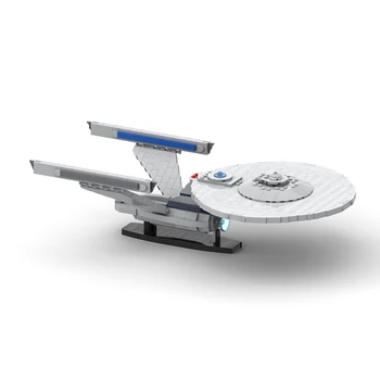 Moc Star Treked Podjetja-A NCC Buliding Blok Vojaško Orožje vesoljsko Ladjo Veliko Skupščino Model Igrače za Fante Blok Montaža Slike 2