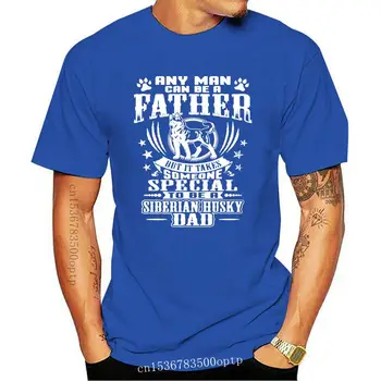 Moški tshirt Sibirski Husky Očka Shirt Majica s kratkimi rokavi ženske T-Shirt tees vrh Slike 2