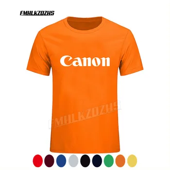 Moški/Ženske Fotografija Canon T-shirt obletnico različica plašči moški in ženske delajo Kratek rokav Tee T252