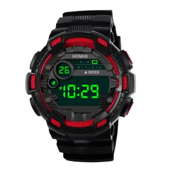 Nepremočljiva Moške Priložnostne LED Šport Digitalni Watch Moške Datum Opozorila ročno uro Ura Ročne Reloj Hombre Relogio Masculino Slike 2