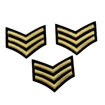 Nov Prihod 7 x 5.5 cm Zlata Air Force Značko Popravki Sew na Železa na Vezene Aplicirano za Oblačila 10pcs/lpt Slike 2