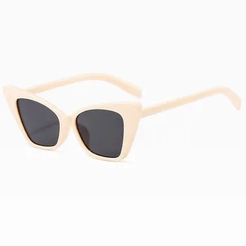 Nova Moda Mačka Oči, sončna Očala Luksuzne blagovne Znamke Design Ženske sončna očala Vintage Retro Odtenki UV400 Oculos Lunette De Soleil Slike 2