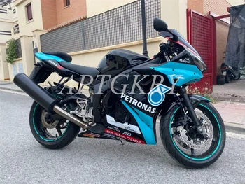 Novo ABS Plastične Lupine Motocikel Oklep Kompleti Primerni Za Yamaha YZF 600 R6 2003 2004 2005 R6 03 04 05 Karoserija nastavite po Meri, Modro Nebo