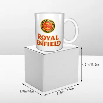 Novo Royal Enfield Logotip Black Toplejše Vrč Kavno Skodelico Kave Vrč Glas Kovinski Vrč Slike 2
