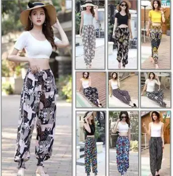 Odrasle ženske proti komarjem hlače, bombaž, svila luč hlače nove priložnostne poletje moda hlače Joga Hlače za ženske odraslih Capris Slike 2
