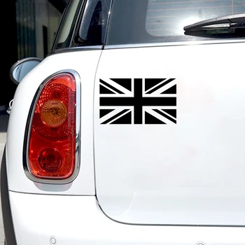 Osebno Britansko Zastavo Unije Jack Vinil Okras Avto Nalepke Nalepke Black/Silver Fashion Avto-styling