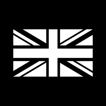 Osebno Britansko Zastavo Unije Jack Vinil Okras Avto Nalepke Nalepke Black/Silver Fashion Avto-styling Slike 2