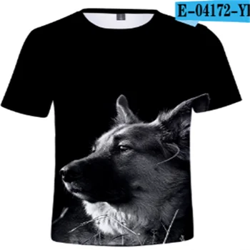 Osebno T-shirt 3D Tiskanje nemški Ovčar T-shirt Moški/Ženski Ljubek Pes Oblačila Mlade Poletje Modi nemški Ovčar T