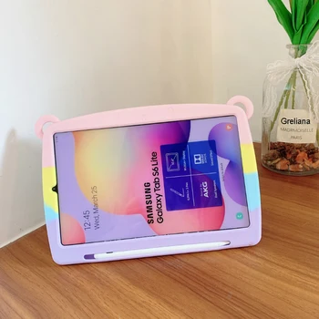 Otroci Varno Silikonski Ovitek Za Samsung Galaxy Tab A 8.0 10.1 2019 T290 T510 A7 10.4 T500 S6 Lite P610 8.7 T220 Lajšanje Stresa Primeru