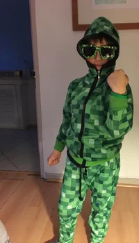 Otrok Halloween Gosenicah Cosplay Kostum Smešno Hoodie Majica Bo Ustrezala Rojstni Suknjič Creeper Anime Outwear