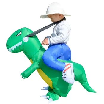 Otroški Napihljivi Dinozaver T-Rex Kostum Malčka Halloween Razstrelili Modno Obleko Gor Vrtec Vrt Uspešnosti Igre Slike 2