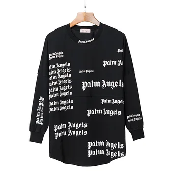 Palm angeli Moški/ženske Hip Hop Puloverju Ulične Dolg Rokav T-shirt Punk Tee Pismo Natisnjeno Priložnostne Svoboden Poletje
