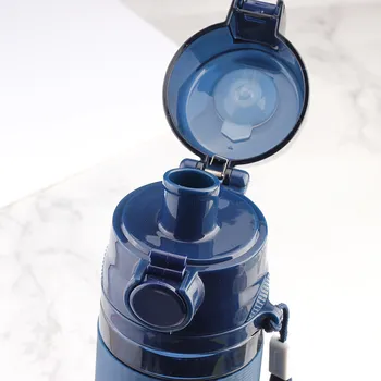 Pinkah 600ML Steklenica za Vodo Sani-dokazilo Rokav Plastike za Pitno Šport Z Vrvjo Prenosni grelnik vode za Pitje Potovanja Pokal Za Študente Slike 2