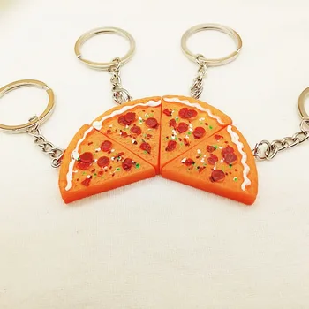 Pizza Obesek Keychain Najboljši Prijatelji Večno Obesek Za Ključe, Za Moške, Ženske, Družina, Prijateljstvo Lepe Nakit Majhno Darilo Nove Dekoracije 2022