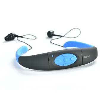 Predvajalnik Glasbe MP3, Nepremočljiva 8GB Neckband Stereo Audio Slušalke z za Potapljanje Bazen