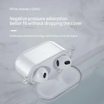 Pregledna PC Ohišje Za Airpods Pro Shockproof Cover Za Apple Airpods 3 Slušalke Primerih Slušalk Nastavite Zaščitnik Primeru Slike 2