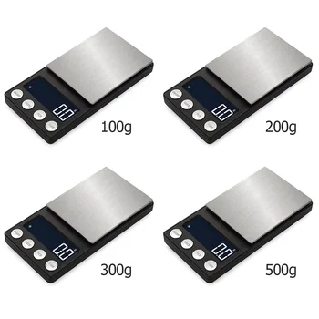 Prenosno Elektronsko Digitalno Kuhinjsko Tehtnico za 0,01 g Visoke Natančnosti LCD-Zaslon Gospodinjski Teža Beline Merjenje Orodja