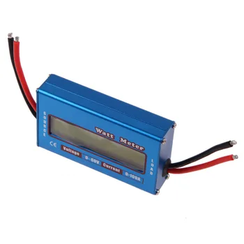Preprost DC Napajanje Analizator Watt Volt Amp Meter 12V 24V Sončev Veter Analyzer Digitalni LCD Trenutne Energetske Meter