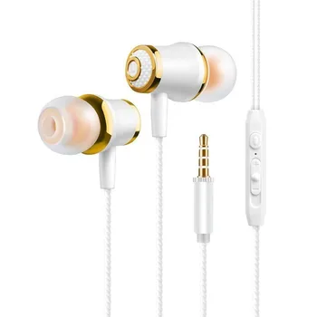 Prevleka Stereo Bas Ušesnih Čepkov Žične Slušalke 3.5 mm Šport Slušalke in-Ear Slušalke Z Mikrofonom za prostoročno telefoniranje, Slušalka Slike 2