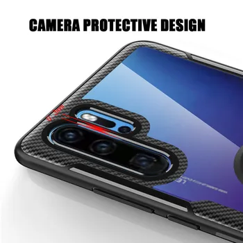 Prozoren Prstan Shockproof Primeru Za Huawei P20 Lite Mate 9 10 20 20-KRATNI 30 Pro Lite 5G P20 P30Lite P40Lite P smart Plus 2019 Pokrov Slike 2