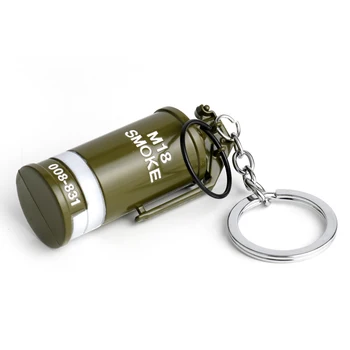 PUBG Ključnih Verige 3D Dim Bomba Model Keychains Playerunknown je Bojišča Key Ring Igre Nakit Slike 2