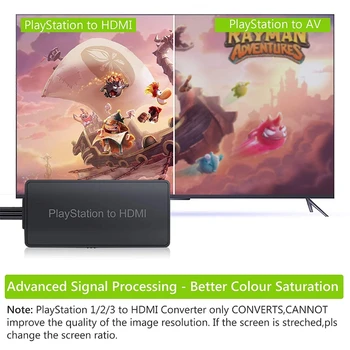 R9CB Visoko Učinkovitost PS1 PS2 PS3 da Pretvornik Kabel Ban, Visoko Defination Link Adapter Združljiv z PS1 PS2 Slike 2