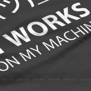 Računalniški Program, Inženir, Da Deluje v Mojem Stroji Tshirt Moški Alternativnih Oblačila Vrhovi Velikih Bombaž O-Neck Majica s kratkimi rokavi