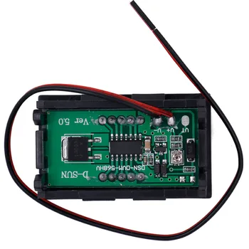 Rdeča LED Plošča Mini Digital Dve žice, Voltmeter DC 5V Do 120V tester napetosti volt meter za avto 10%Popusta